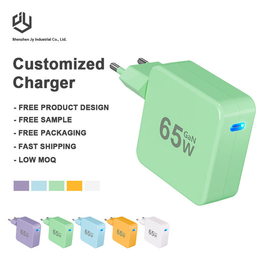 65W GaN Fast Charger Wall Plug, Compact & Portable for MacBook iPhone 15 Samsung iPad USBC Charger All-in-One